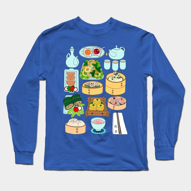 Sunday Dim Sum Long Sleeve T-Shirt by lamaisondulapino